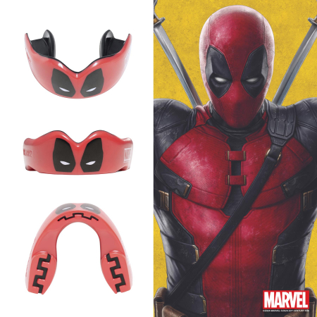 Proteza dentara “Extro Marvel Deadpool” - rosu-negru, senior [4]