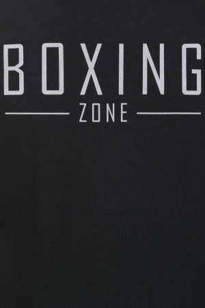 Oversized T-shirt "Boxing Zone" - black, size M [4]
