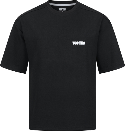 Men's sports t-shirts - Oversized T-shirt "Boxing Zone" - black, size M
