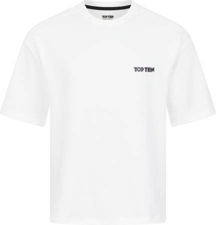 Men's sports t-shirts - Oversized T-shirt "One More Round" - white, size M
