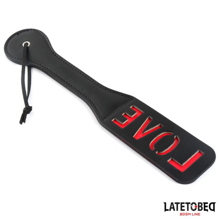 Seturi si accesorii BDSM - Spanking Paddle Double Layers Love 32 cm