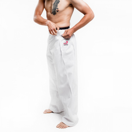 Reduceri Flash - Pantalon KARATE Kyokushin Training, alb, 160 cm