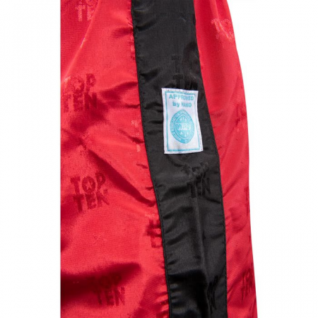 „Classic” gyerek kickbox nadrág - 120-as méret = 120 cm, piros-fekete [1]
