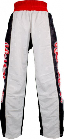 Pantaloni Kickboxing "Graffiti", Top Ten, Alb, 2XL [1]