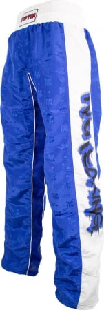 Pantaloni - Pantaloni Kickboxing "Graffiti", Top Ten, Albastru, XS
