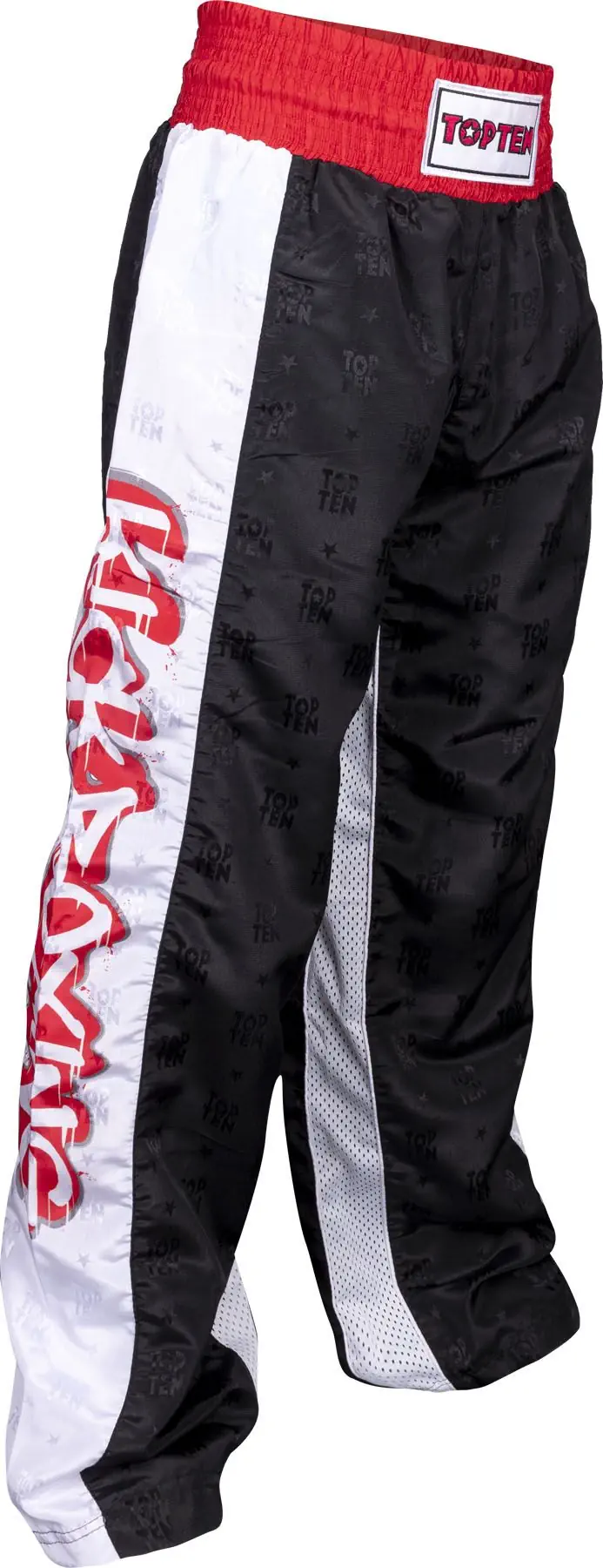 Pantaloni sport barbati - Pantaloni Kickboxing "Graffiti", Top Ten, Negru, L