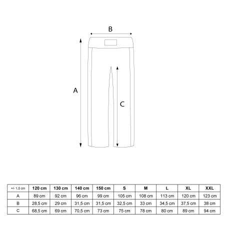 Pantaloni Kickboxing, Manus, Negru-Rosu, 160 cm [7]