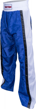 Pantaloni kickboxing „Mesh” - dimensiunea L = 180 cm, albastru -alb [4]