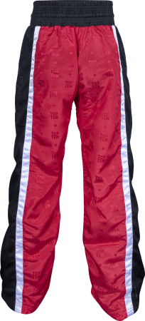Pantaloni kickboxing „Mesh” - rosu -negru, dimensiunea xxs = 140 cm, pentru copii [4]