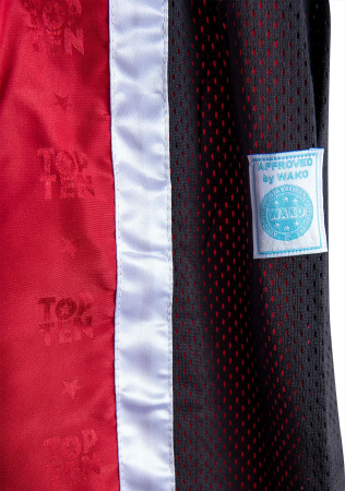 Pantaloni kickboxing „Mesh” - rosu -negru, dimensiunea xxs = 140 cm, pentru copii [1]