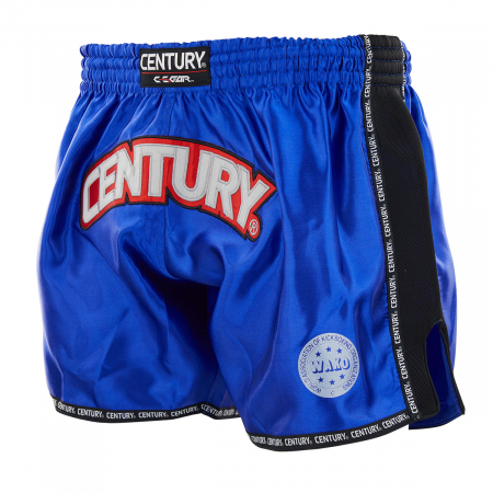 Pantaloni scurti C-GEAR K1/Muay Thai Competition, omologat WAKO, Century, Albastru/Negru, M [3]