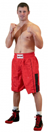 Pantaloni - Pantaloni scurti „Half Stripe“, Top Ten, Rosu-Negru, S