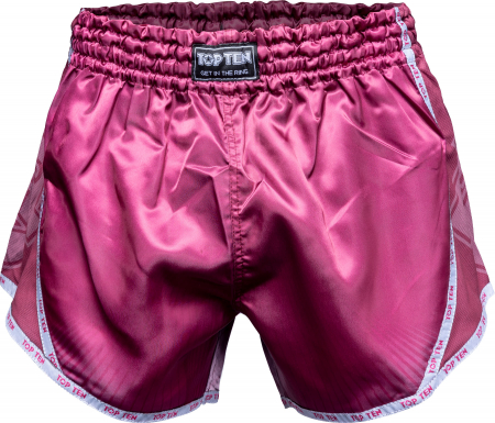 Pantaloni sport copii - Pantaloni scurti Kickboxing “Vectory”, Top Ten, Roz, M