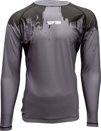 Tricouri sport barbati - Tricou maneca lunga “Power Ink” , Top Ten, Negru, XL