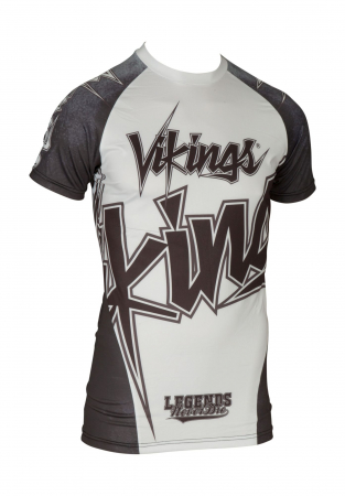 Import - Rash Guard “Vikings” - short sleeve, black-white, size XL