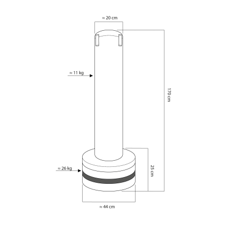 Sac de box pentru podea „Junior freestanding”, Top Ten, Portocaliu [3]