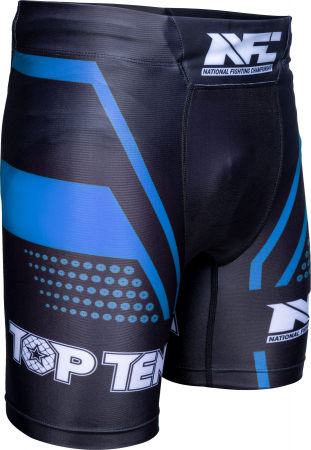 Colanti scurti "NFC", Top Ten MMA, Negru cu albastru, XS [1]