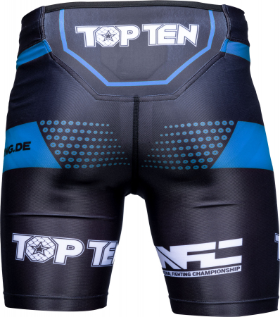 Colanti scurti "NFC", Top Ten MMA, Negru cu albastru, XS [2]