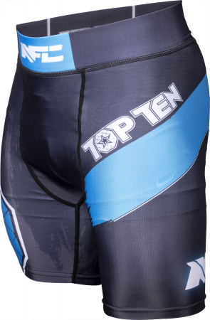 Colanti scurți „NFC Fight Night” Top Ten, MMA, Negru cu Albastru, mărime XS [4]