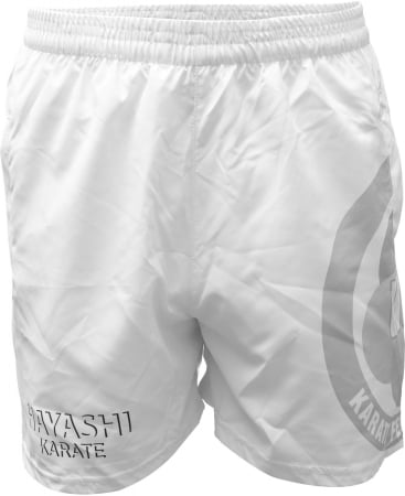 Omologate WKF - Pantaloni scurți WKF Shade, Hayashi, Alb, S