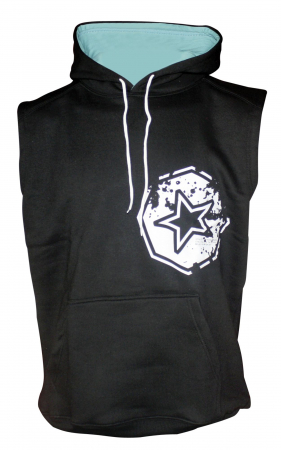 Fara Categorie - Sleeveless hoodie “Warm Up” - black, size XXL
