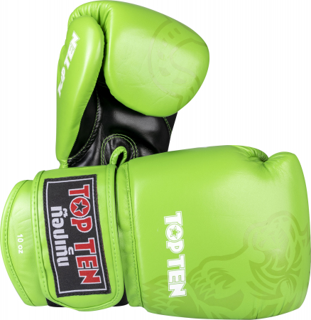 Muay Thai - Manusi de sparring IFMA, „Ajarn”, Omologate IFMA, Top Ten, Verde, 12 OZ