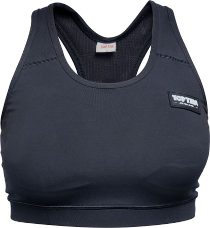 Bustiera sport dama - Sutien sport “Fraction” - negru, marimea L