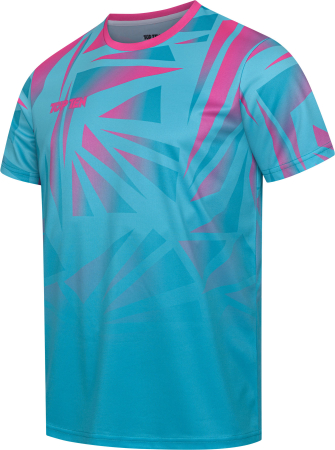 T-Shirt “Borrado” - turquoise-pink, size S [2]