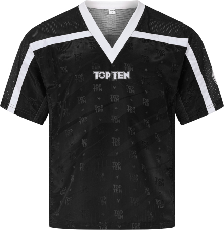 Import - T-Shirt for kickboxing "Legacy25" - black, size XL, with V-neck