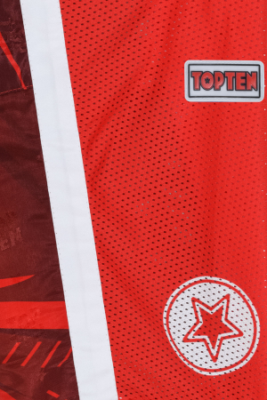 T-Shirt for kickboxing "Legacy25" - red, size XXS with V-neck [6]