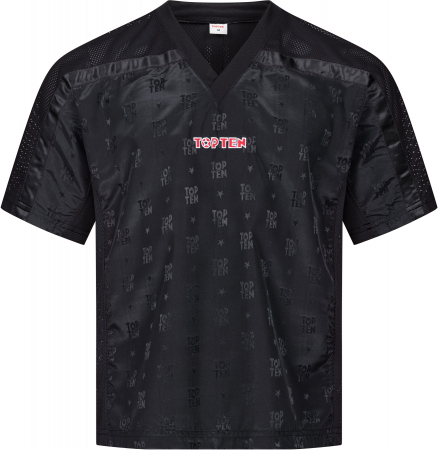 Import - Tricou kickboxing “Mesh” - negru, marimea 110, cu eticheta WAKO 