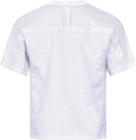 T-Shirt for kickboxing “Mesh” - white-white, size XL, with WAKO label [3]