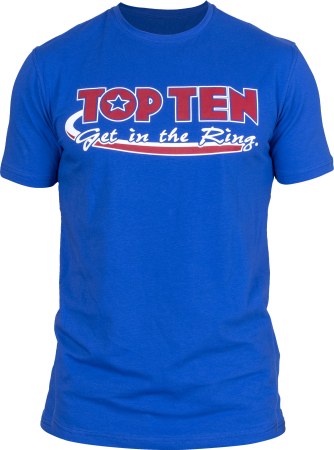 Taekwon-Do - Tricou „Get in the Ring“, Top Ten, Albastru, XS