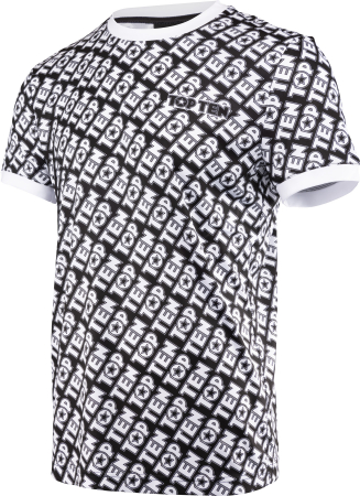 Tricou “Monogram” - Negru/Alb, marime XL [2]