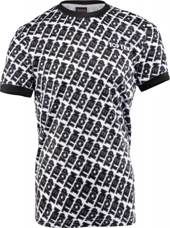 Tricouri - Tricou “Monogram” - Alb/Negru, marime XXL
