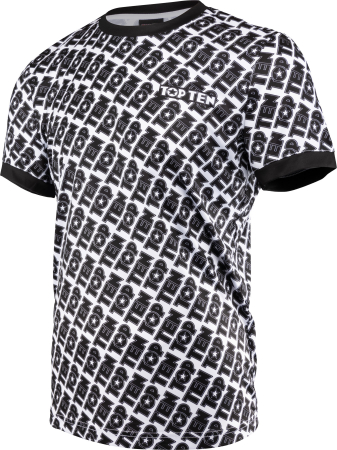 Tricou “Monogram” - Alb/Negru, marime XXL [2]