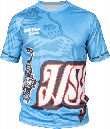 Muay Thai - Tricou „patcharee”, Top Ten, IFMA, Albastru, M