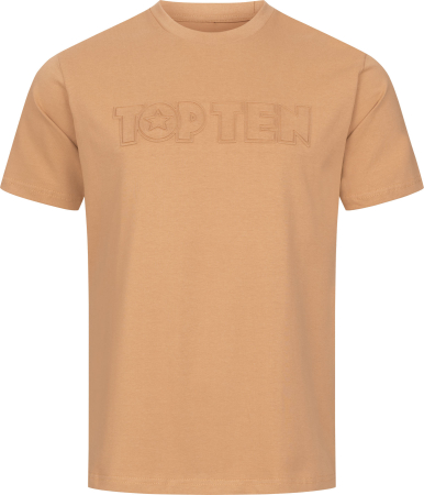 Fara Categorie - T-Shirt "TOP TEN Signet" - beige, size XS