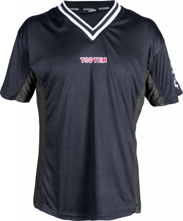 Tricou, gat V pentru kickboxing „slimfit”-negru, S = 160 cm [4]