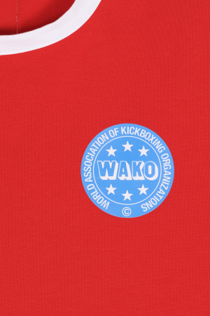 Tricou “WAKO Kick Light” basic - rosu, marime XXL [5]