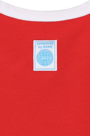 Tricou “WAKO Kick Light” basic - rosu, marime XXL [4]