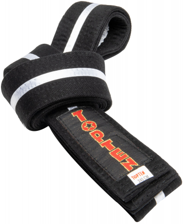 Protectii si Accesorii - Centura Taekwon-Do “ITF Junior” - negru-alb, marime 240 cm