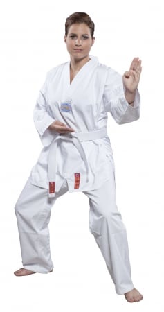 Dobok-uri, Uniforme, Combinezoane - Taekwon-Do Dobok “Taeguk” (with print on the back) - white, size 150 cm