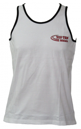 JUDO - Tricou fara maneci „Athlete“, Top Ten, Alb, XL