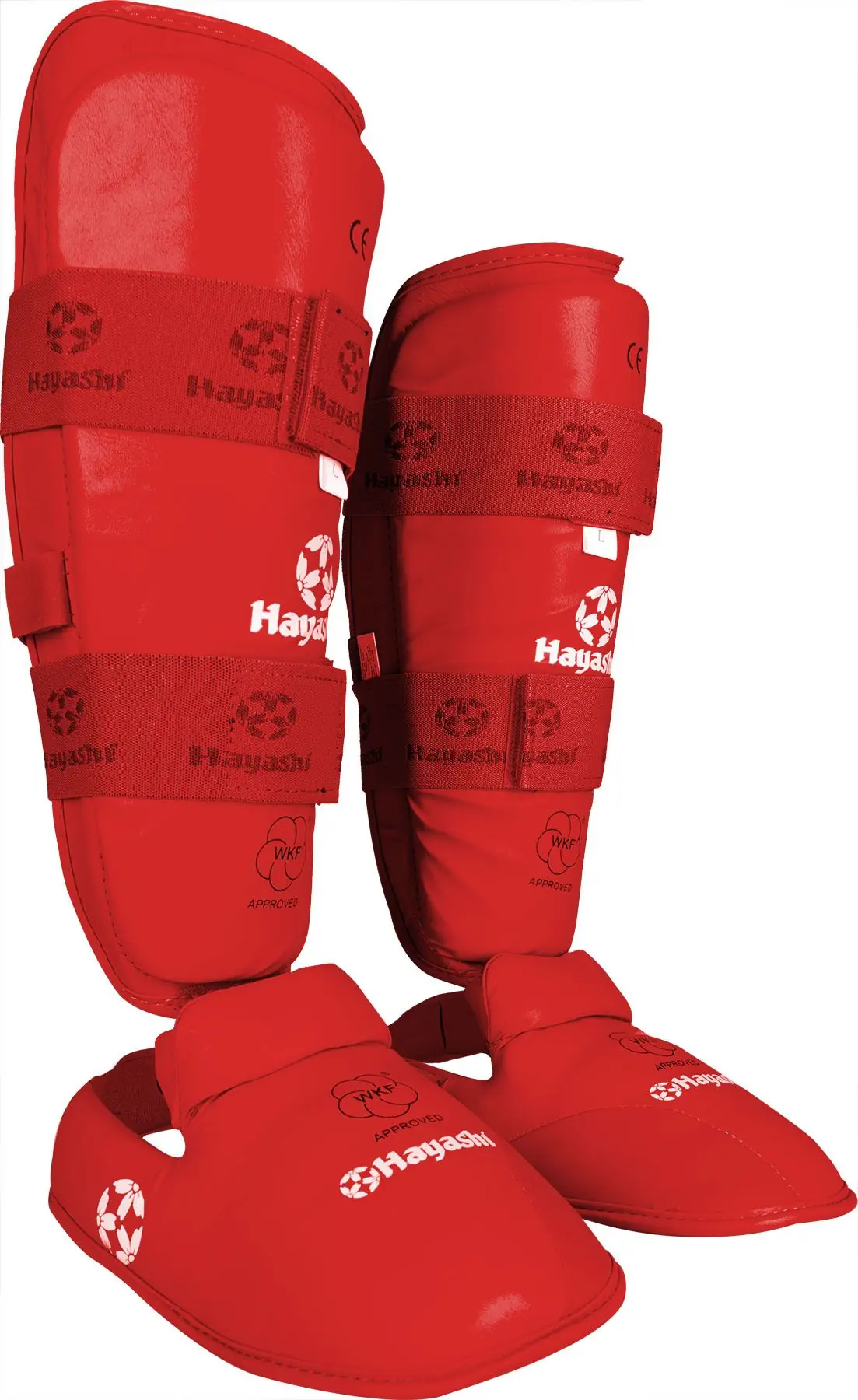 Tibiera Karate si Protectie, aprobat WKF - rosu, dimensiunea L [2]