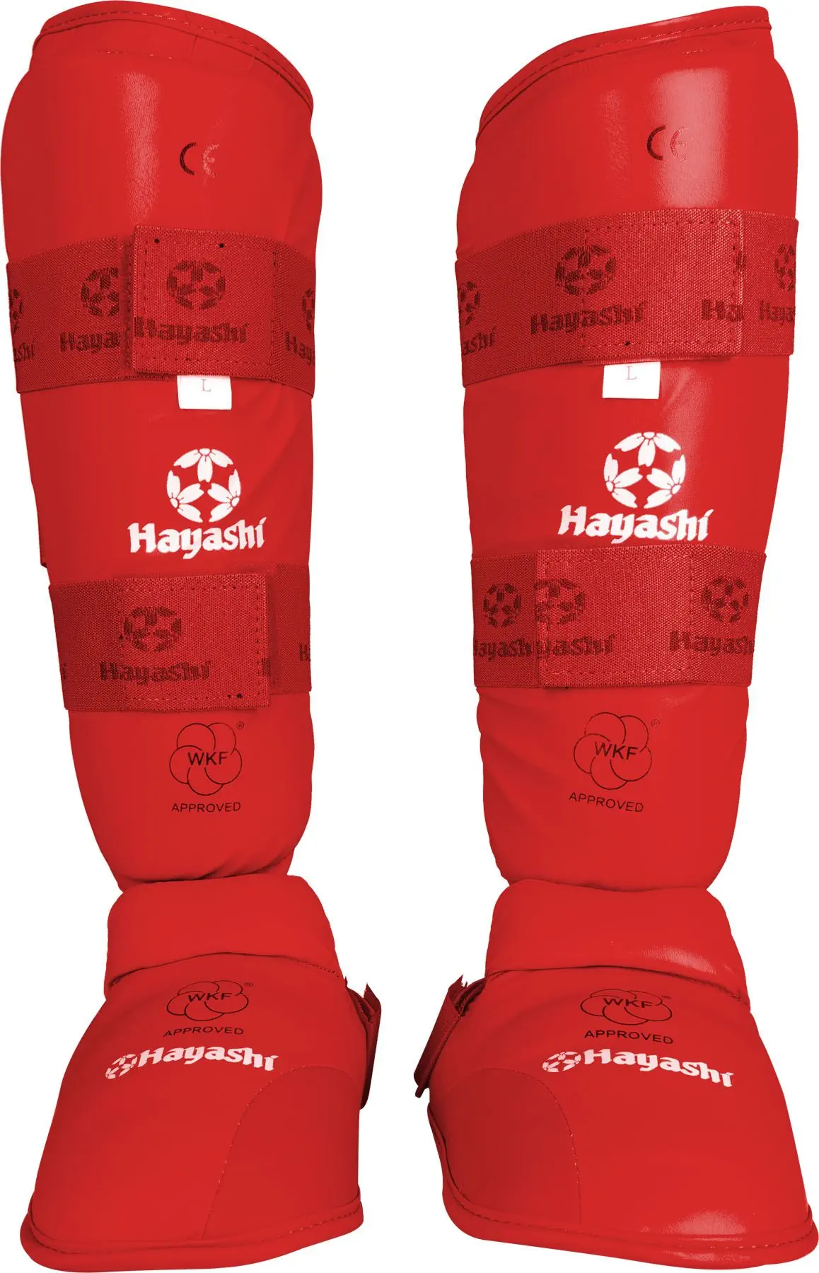Tibiera Karate si Protectie, aprobat WKF - rosu, dimensiunea L [1]