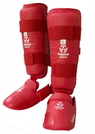 Reduceri Flash - Tibiere Karate Shin Hayashi, Rosu, XS