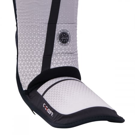 Tibiere lavabile C-GEAR Sport Discipline (aprobate WAKO) negru/Gri junior [3]