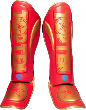 Thaiboxing - Tibiere „Star Light“, Top Ten,  Eticheta WAKO, rosu-auriu, S