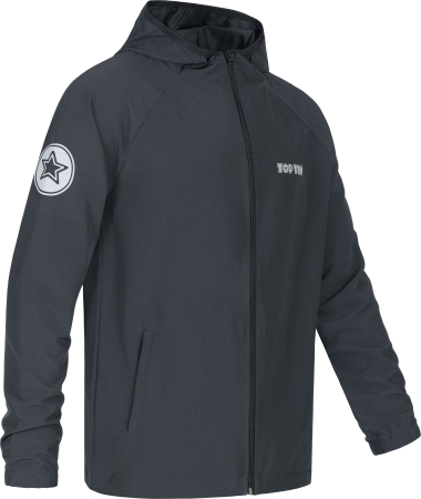 Import - Training jacket "4success" - grey, size 140 = 140 cm, for kids